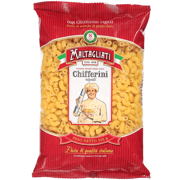 Maltagliati Макароны №038 Рожки 500г (24)_0