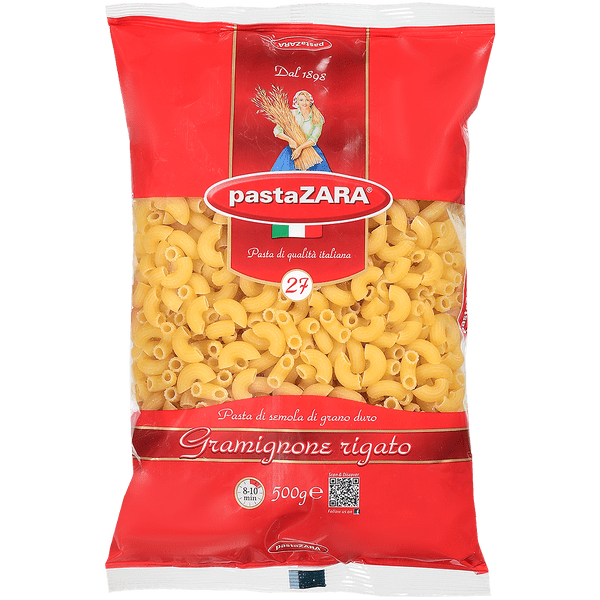 Pasta Zara Макароны №027 Рожки 500г (20)_0