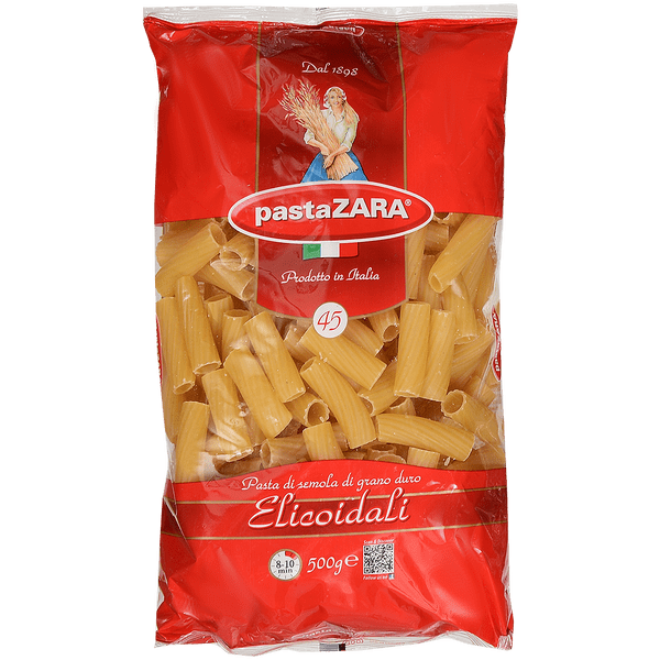 Pasta Zara Макароны №045 Трубки рифленые 500г (20)_0