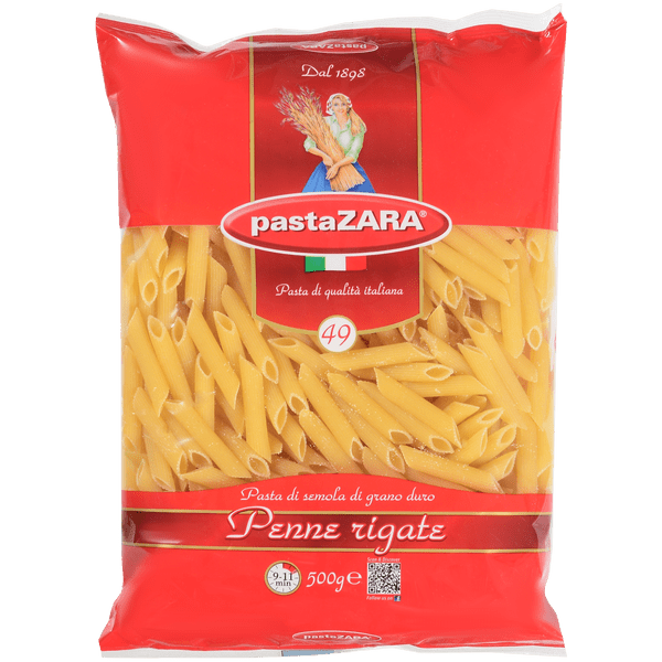 Pasta Zara Макароны №049 Перья рифленые средние 500г (20)_0