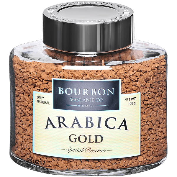 Кофе Bourbon Arabica GOLD 100г субл (6) стекло NEW_0