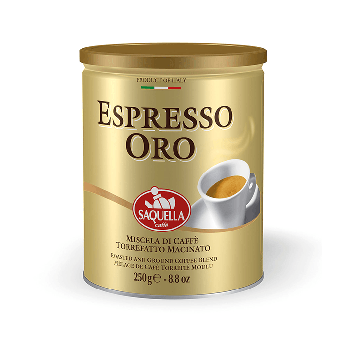 SAQUELLA кофе мол Espresso Oro 250гр (6)жесть_0