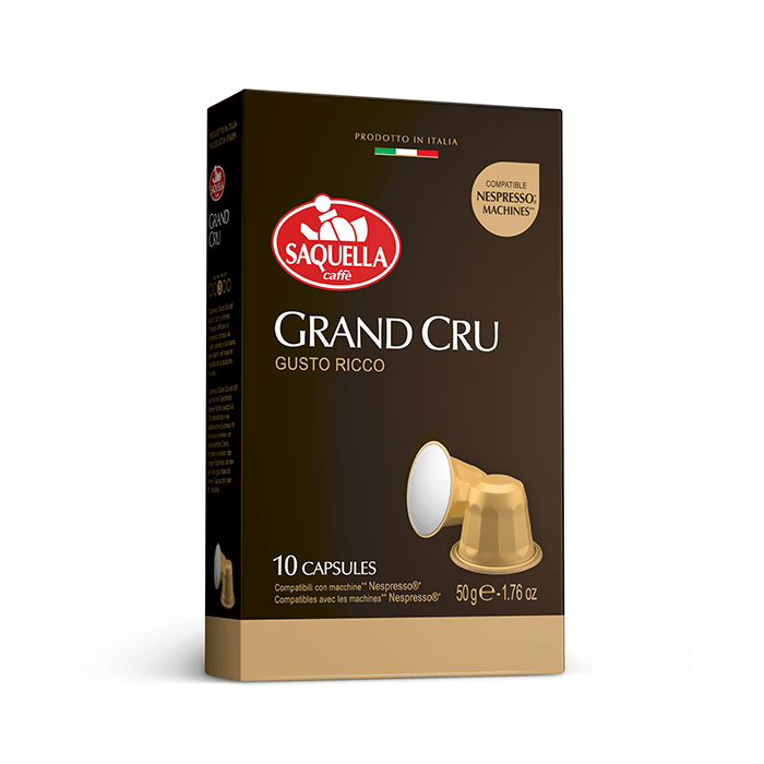 SAQUELLA BAR ITALIA кофе мол в капсулах Gran Cru 50гр (20)_0