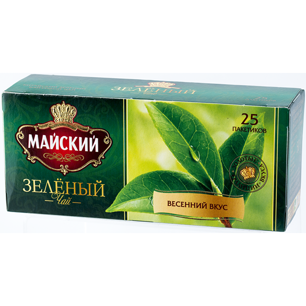 чай Майский пакет "Зеленый" 25*2г (27) НОВ_0