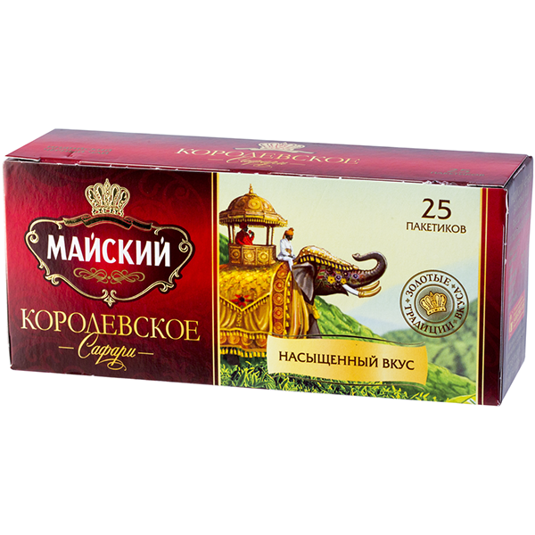 чай Майский пакет "Королевское Сафари" 25*2г (27)_0