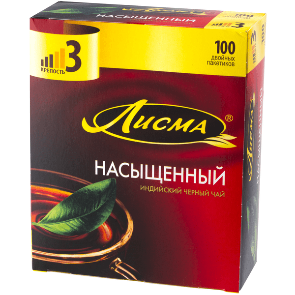 чай Лисма пакет "Насыщенный" 100*1,8г (6)_0