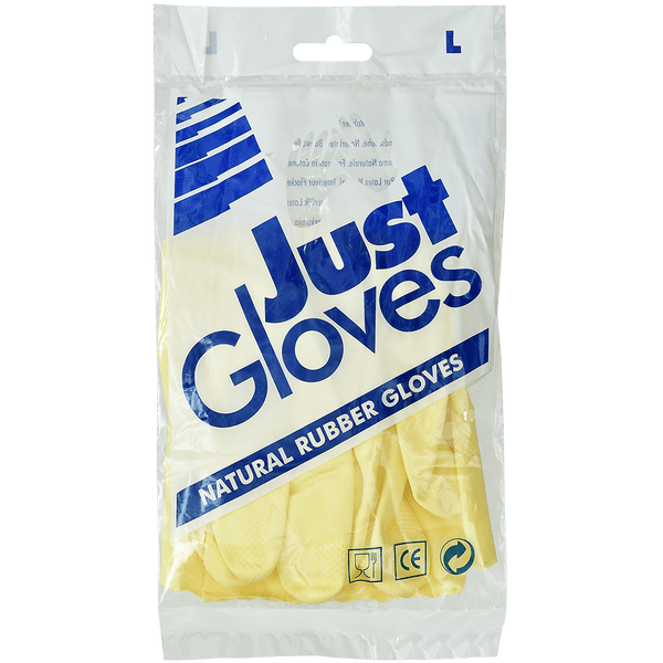 Just Gloves Перчатки резиновые желтые L (144) Rubberex_0