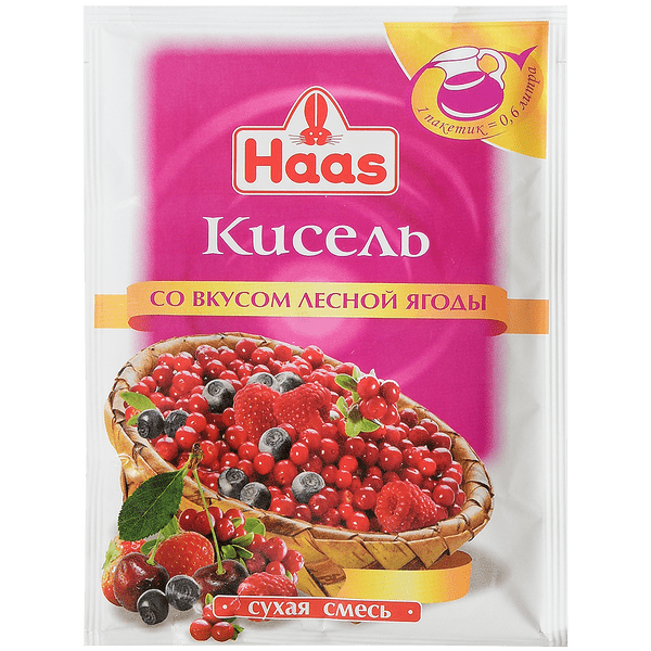 ПецХ ХААС Кисель Лесная ягода 75г (30)_0