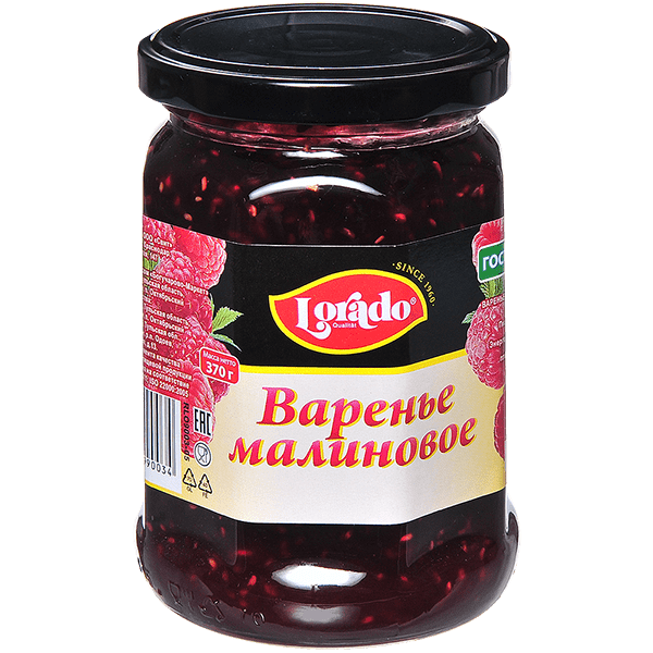 Лорадо Варенье из малины 370г (6) с/б_0