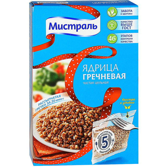 Гречка Мистраль ядрица 5х80г*6_0