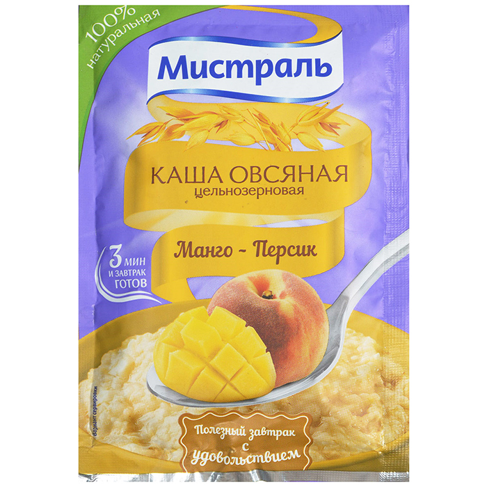 Каша овсяная Мистраль Манго-персик 40г (25)_0