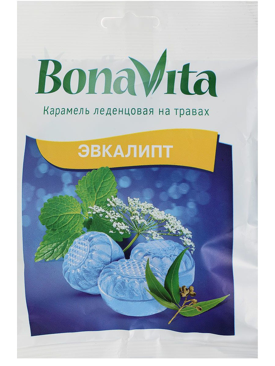 Карамель леденц Bona Vita Эвкалипт на травах вит.С Т20х60г_0