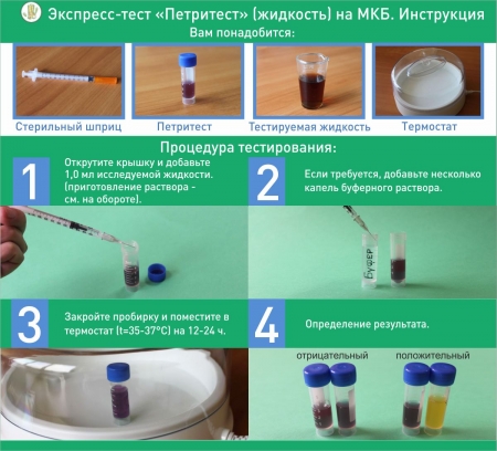 «Петритест» (жидкость) на молочнокислые бактерии_0