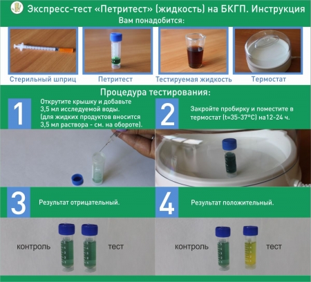 «Петритест» (жидкость) на кишечную палочку_0