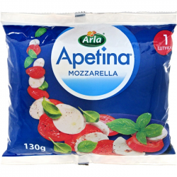 Арла Сыр Моцарелла Апетина 45% п/э пакет 130г (8)