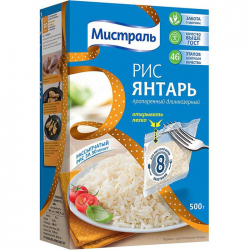 Рис Мистраль Янтарь 5х80г*6