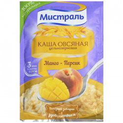 Каша овсяная Мистраль Манго-персик 40г (25)