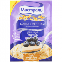 Каша овсяная Мистраль Черничный Чизкейк 40г (25)