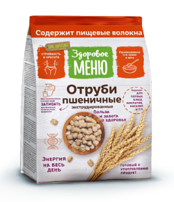 Отруби пшеничные Здоровое меню 200г (20) пак