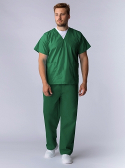 Костюм хирурга мужской темно-зеленый